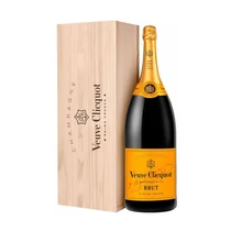 Veuve Clicquot Brut Jeroboam pezsgő 3 l fa díszdobozban