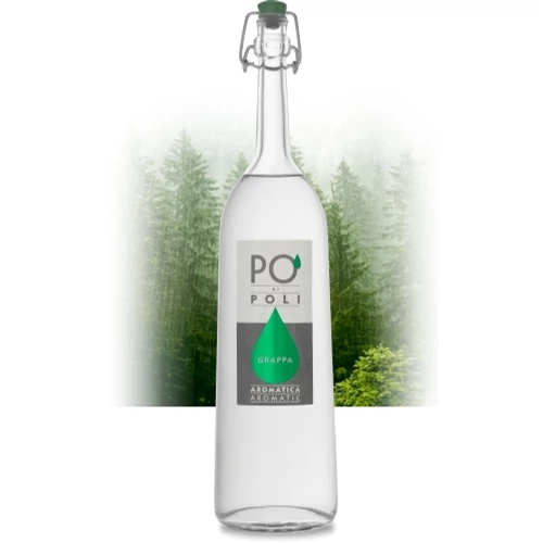 Jacopo Poli Po' Di Aromatica / Aromatic Fém Díszdobozban Grappa 0.7 l