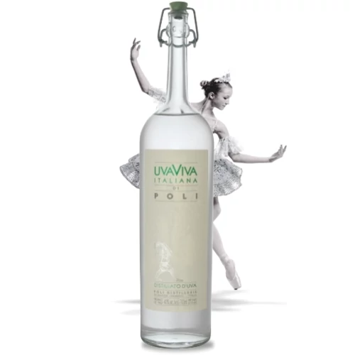 Jacopo Poli Uvaviva Italiana Di Poli Fém Díszdobozban Grappa 0.7 l