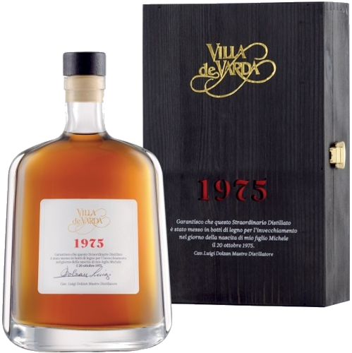 Villa de Varda Desillato Stravecchio di Vino 1975 Grappa 0.7 l díszdobozban